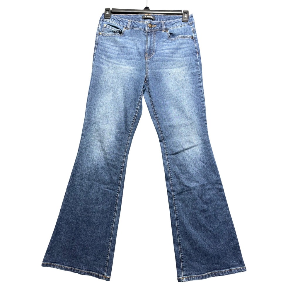 d.jeans Flare Jeans‎ Womens Size 8 Blue Excellent Condition Mid Rise Stretch
